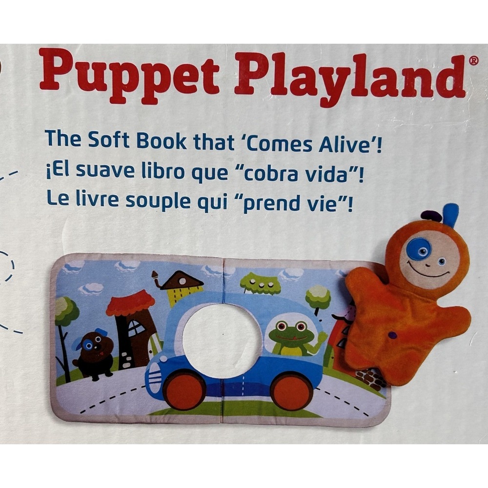 Edushape‎ Puppet Playland Soft Plush Baby's 1st Book New Stimulating Pretend Toy - Picture 2 of 6